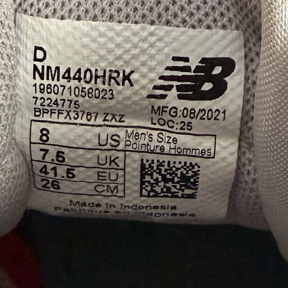 New Balance Numeric 440 Hi Tom Knox High Top Lace Up NM440HRK Sneaker - Picture 12 of 12